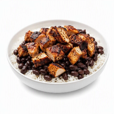 Wahoo's Fish Taco Wahoo's Bowl Chicken Blackened White Rice Black Beans