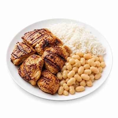 Wahoo's Fish Taco Wahoo's Bowl Chicken Charbroiled White Rice White Beans