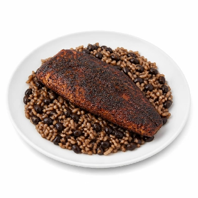 Wahoo's Fish Taco Wahoo's Bowl Fish Blackened Brown Rice Black Beans