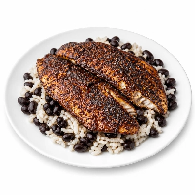 Wahoo's Fish Taco Wahoo's Bowl Fish Blackened White Rice Black Beans
