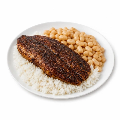 Wahoo's Fish Taco Wahoo's Bowl Fish Blackened White Rice White Beans