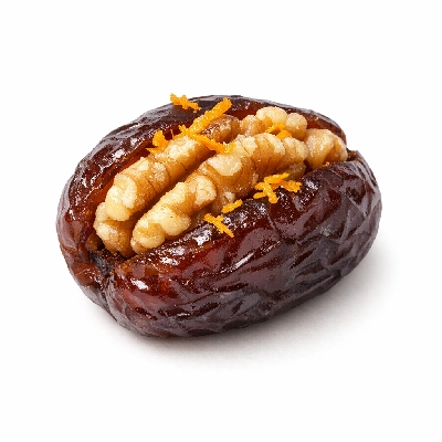 Walnut-Stuffed Dates with Orange Zest