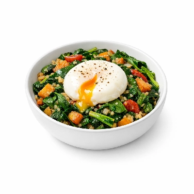Warm Breakfast Salad with Egg