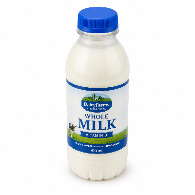 Wawa Grade a Vitamin D Whole Milk 473ml Bottle