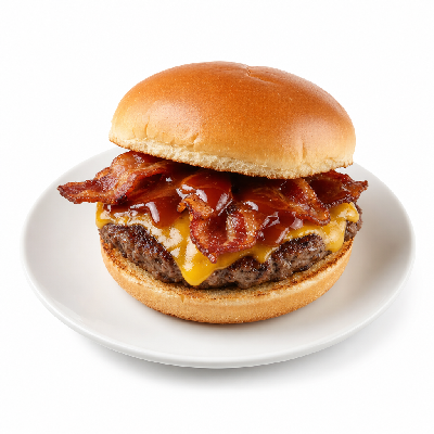 Wawa Single Cheeseburger with Bacon and BBQ Sauce