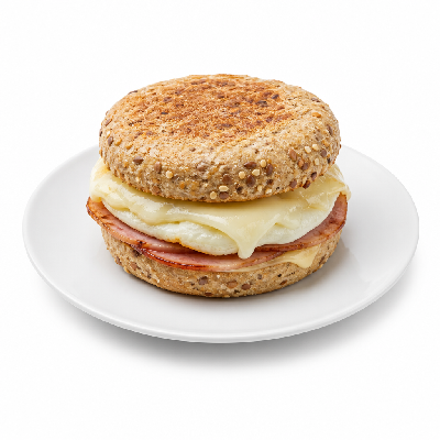 Wawa Sizzlis Ham Egg White & Cheese Multigrain Muffin