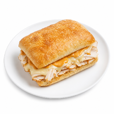 Wawa Smokey Chipotle Turkey & Cheese Ciabatta Sandwich