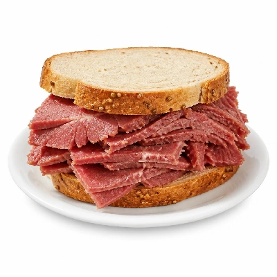 Wegmans Kosher Deli Specialties Hot Corned Beef Sandwich (Hebrew National)