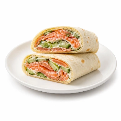 Wegmans Kosher Deli Specialties Salmon Cucumber Dill Wrap