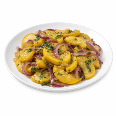 Wegmans Kosher Deli Specialties Yellow Squash with Red Onion and Mint