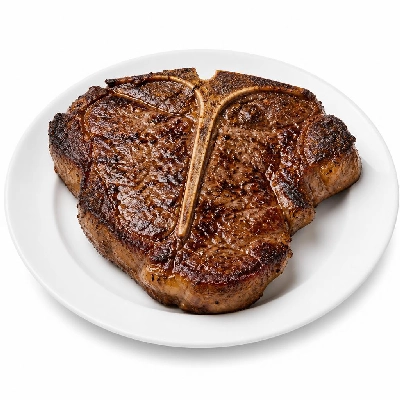Wegmans Meat Beef Prime Porterhouse T-Bone Steak Broiled