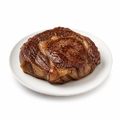 Wegmans Meat Beef Prime Rib Eye Roast Steak Broiled
