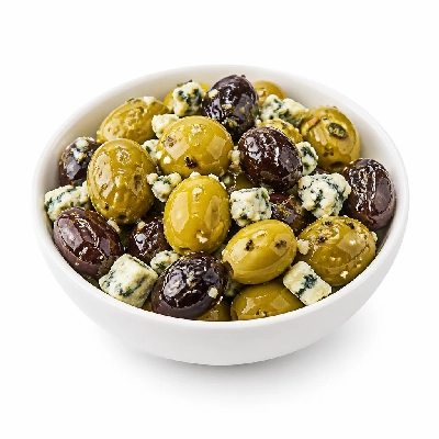 Wegmans Mediterranean Olive Bar Mount Athos with Blue Cheese