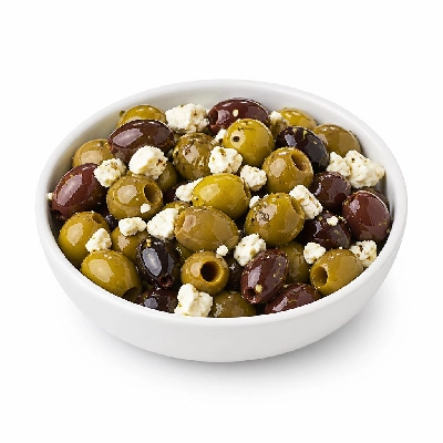 Wegmans Mediterranean Olive Bar Mount Athos with Feta Cheese