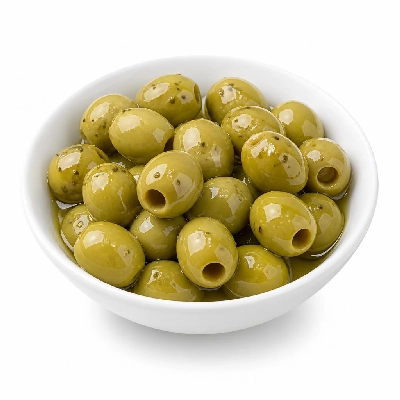 Wegmans Mediterranean Olive Bar Pitted Green in Marinade