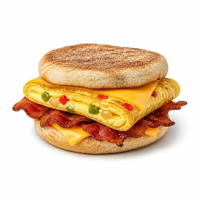 Wegmans Prepared Foods Breakfast Sandwiches Western Omelet Bacon & Cheese