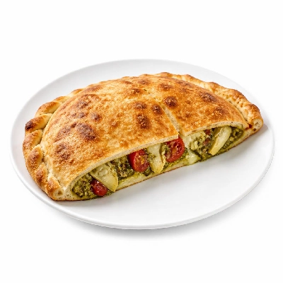 Wegmans Prepared Foods Calzones White with Pesto Tomato & Artichoke