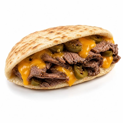 Wegmans Prepared Foods Sandwiches Fresh Jalapeno Roast Beef & Cheddar Pita