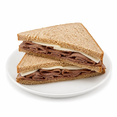 Wegmans Prepared Foods Sandwiches Fresh Roast Beef & Provolone Wheat