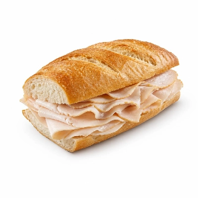 Wegmans Prepared Foods Sandwiches Fresh Turkey Natural on Organic Baguette