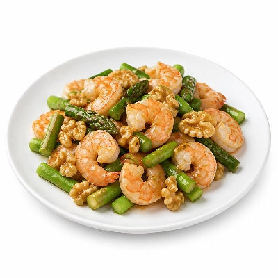 Wegmans Prepared Foods Shrimp Asparagus & Walnuts