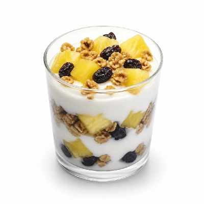 Wegmans Prepared Foods Super Yogurt Parfaits Fruit & Roasted Pineapple Currant with Granola