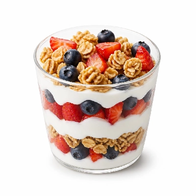 Wegmans Prepared Foods Super Yogurt Parfaits Fruit & Strawberry Blueberry with Granola