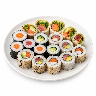 Wegmans Prepared Foods Sushi Roll N' Wrap Summer Combo