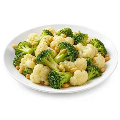 Wegmans Prepared Foods Vegetables Broccoli Cauliflower & Pine Nuts