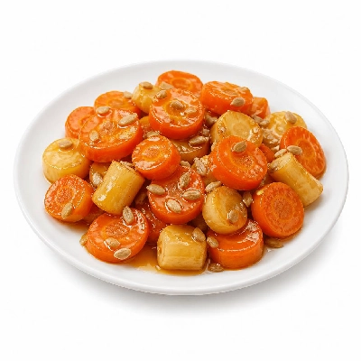 Wegmans Prepared Foods Vegetables Glazed Organic Carrots with Parsnips & Sunflower Seeds