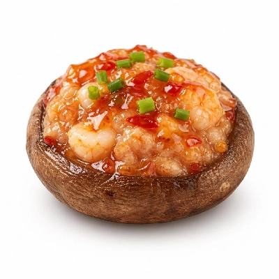 Wegmans Prepared Foods Wokery Chicken & Shrimp Stuffed Mushrooms with Sweet Chili Sauce