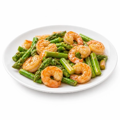 Wegmans Prepared Foods Wokery Shrimp with Asparagus
