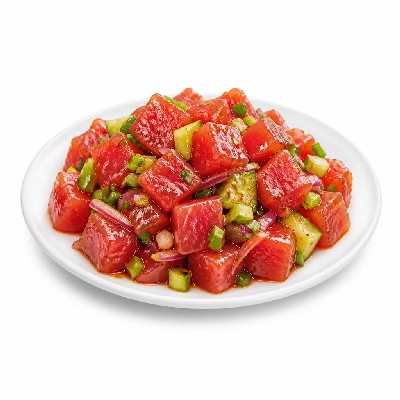 Wegmans Sweet & Spicy Ahi Tuna Poke Salad (Raw)
