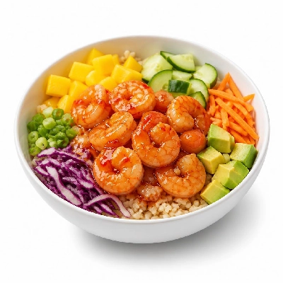 Wegmans Sweet & Spicy Firecracker Shrimp Poke Bowl