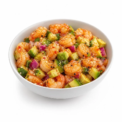 Wegmans Sweet & Spicy Firecracker Shrimp Poke Salad