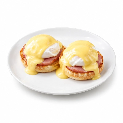 Western Sizzlin Breakfast Eggs Benedict with Hollandaise