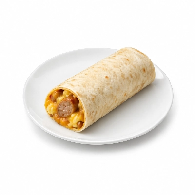 Western Sizzlin Breakfast Meats Burrito with Sausage & Cheese