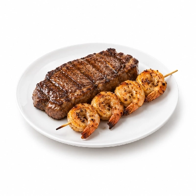 Western Sizzlin Steak & Shrimp Skewer