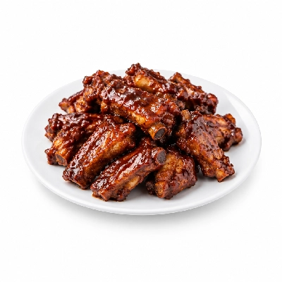 Western Sizzlin Hot Buffet Meat Pork Seafood Chicken Riblets with BBQ Sauce