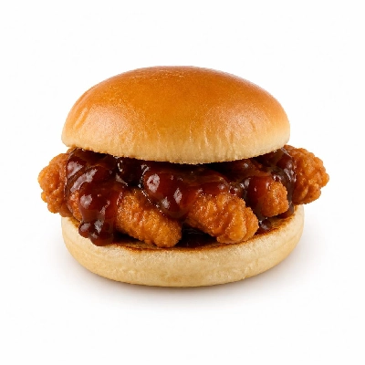 Whataburger Honey BBQ Chicken Strip Sandwich Jr. Meal