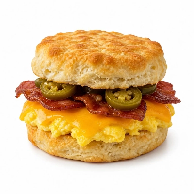 Whataburger Jalapeno Bacon Egg and Cheese Biscuit
