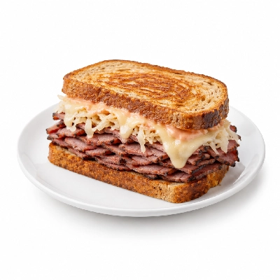 Which Wich Beef Medium Reuben Double Meat