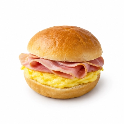 Which Wich Breakfast Medium Ham and Egg Double Meat