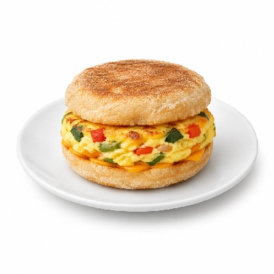 Which Wich Breakfast Medium Veggies & Egg Double