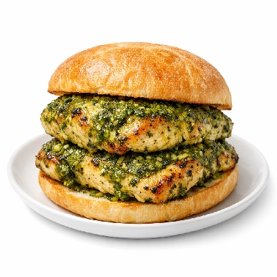Which Wich Chicken Large Pesto Double Meat