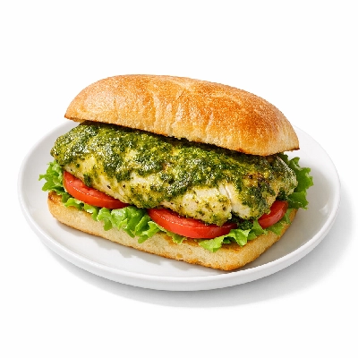 Which Wich Chicken Medium Pesto Double Meat