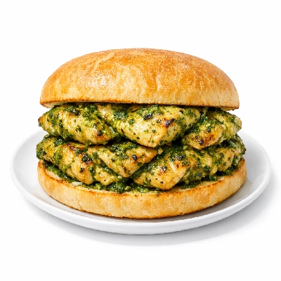 Which Wich Chicken Small Pesto Double Meat