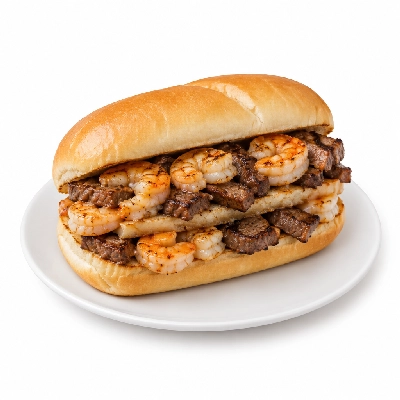Which Wich Seafood Large Surf & Turf Double Meat