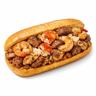 Which Wich Seafood Medium Surf & Turf Double Meat