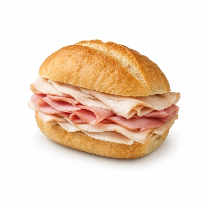 Which Wich Turkey Small Ham Double Meat